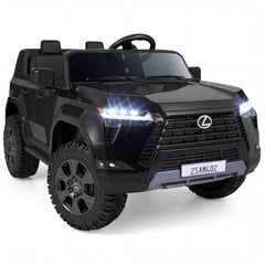 24V 4WD Licensed Lexus GX550 2 Seater Kids Ride On Car with Four 100W Motors, Black