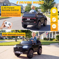 24V 4WD Licensed Lexus GX550 2 Seater Kids Ride On Car with Four 100W Motors, Black