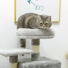 52 Inch Large Cat Tree for Indoor Cats, Dark Grey