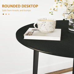 Folding Dining Table, Round Drop Leaf Kitchen Table for Small Spaces with Wood Legs, Oak