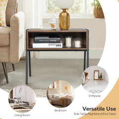 Stackable Night Stand and Accent Table with Metal Frame