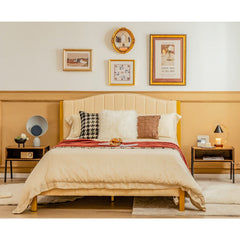 Stackable Night Stand and Accent Table with Metal Frame