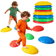 Stepping Stones for Kids 8 PCS Non-Slip Toddler Stepping Stones Balance Sensory Toys-Multicolor