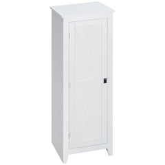 48" Farmhouse Kitchen Pantry Storage Cabinet with Barn Door, Kitchen Pantry Cabinet with Adjustable Shelves, Natural
