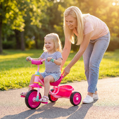 Toddler Tricycle for Boys and Girls 2-5 Years Old, with Removable Rear Storage Basket-Pink