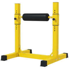 Bulgarian Split Squat Stand, 12-Level Adjustable Single Leg Squat Stand for Lower Body Strength Training, Red