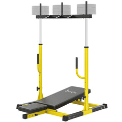 Leg Extension and Curl Machine, Adjustable Leg Extension Machine, 1" standard Plate Compatible, 660LBS Capacity