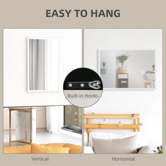 22" x 30" Bathroom Mirror for Wall, Rectangular Mirror for Living Room, Bedroom, Entryway, Black