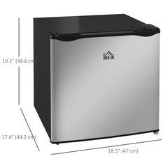 1.1 Cu. Ft. Mini Freezer, Compact Upright Freezer with Reversible Door, Removable Shelf, Adjustable Temperature, Black