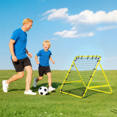 Volleyball Rebounder Net Football Training Aid Kickback Target Play Red
