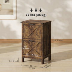 Vertical Filing Cabinet with 2 Drawers, Rustic Farmhouse Office Storage Cabinet for A4, Letter Size, Distressed Black