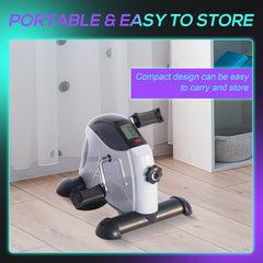 Portable Mini Exercise Bike Desk Pedal Indoor Cycle Fitness Hand Foot Exercise Machine w/ LCD Display