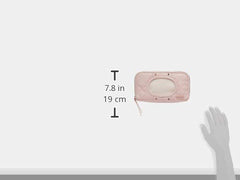 Itzy Ritzy Travel Wipes Case & Portable, On-The-Go Baby Wipes Holder Including Removable Clips for Car Visor Or Seat Back, Designed to Hold Packs of Up to 64 Wipes, Blush