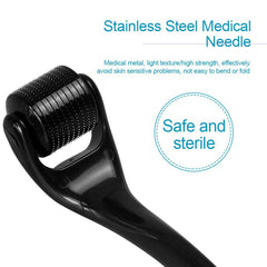 Derma Roller with 540 stainless steel Needles , Microneedling Roller for Beard Growth, Scarring and Face Skin Rejuvenation