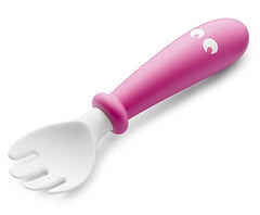 BabyBjorn Baby Plate, Spoon and Fork-Pink/Purple, 2 Pack