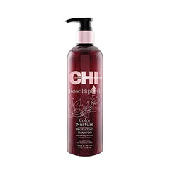 CHI Rosehip Oil Protecting Shampoo, Gently Cleanses Color-Treated Hair & Helps Retain Color, Sulfate, Paraben, & Cruelty-Free, 11.5 Oz