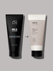 AG Care Hard Jel Extra-Firm Hold Hair Gel - Vegan Strong and Flexible Styling Gel, 6 Fl Oz