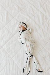 Baby Stretchy Soft Knit Headband Bow"Bayside" by Copper Pearl