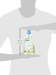 Aleva Naturals Hypoallergenic Bottle and Dish Wash Liquid - Plant-Based and Fragrance-Free Formula, Dish Soap to Clean Baby Feeding Cups and Breast Pumps - 500ml Clear