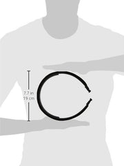 Caravan Traditional Flexible Black Velvet Head Band with Teeth