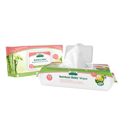 Aleva Naturals Bamboo Baby Sensitive Wipes- 2 Pack- Hypoallergenic, Biodegradable, Extra Strong and Ultra-Soft, Perfume Free Diaper Wipes-72 Count X 2= 144 Wipes Total