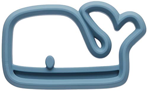 Itzy Ritzy SLT8423 Silicone Baby Teether - BPA-Free Infant Teether with Easy-To-Hold Design & Textured Back Side To Massage & Soothe Sore, Swollen Gums, Whale