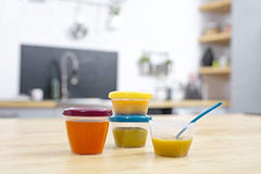 Babymoov Leak Proof Storage Bowls | BPA Free Containers With Lids, Ideal to Store Baby Food or Snacks for Toddlers (Pack of 24)