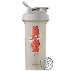 BlenderBottle Just for Fun Classic V2 Shaker Bottle Perfect for Protein Shakes and Pre Workout, 28-Ounce, What's Shakin'?