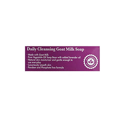 Alpen Secrets Daily Cleansing Goat milk Soap with Lavender Oil, Purple, 141 g (Pack of 4)