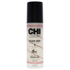 CHI Luxury Black Seed Oil Curl Defining Cream Gel, Defines Curl, Controls Frizz & Strengthens Hair For Shine, Sulfate, Paraben & Gluten-Free, 5 Oz