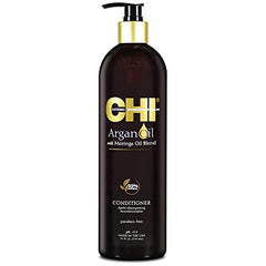 CHI Argan Oil Conditioner, Replenishes Hair Moisture, Enhances Strength & Helps Protect Against Damage, Sulfate, Paraben, & Cruelty-Free, 11.5 Oz
