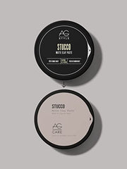 AG Care Stucco Matte Clay Paste with Long-Lasting Hold - Unisex Hair Pomade to Define and Texturise, 2.5 Fl Oz