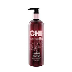 CHI Rosehip Oil Protecting Conditioner, Restores Moisture To Color-Treated Hair & Helps Retain Color, Sulfate, Paraben, & Cruelty-Free, 11.5 Oz