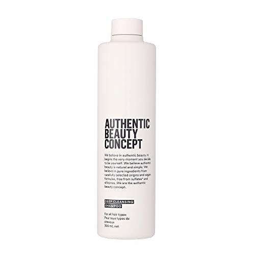 Authentic Beauty Concept Deep Cleansing Shampoo, All Hair Types, Removes Product Build Up, Vegan and Cruelty Free, Sulfate Free, 300mL