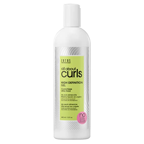All About Curls High Definition Gel Free of SLS SLES Sulfates, Silicones and Parabens Color-Safe, 15-Ounce / 443 ml (Pack of 1)