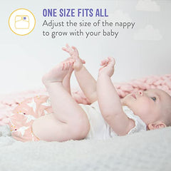 Bambino Mio, miosolo classic all-in-one cloth diaper, feather flight