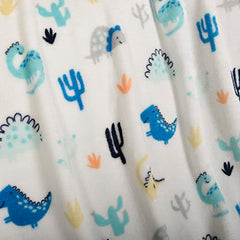 Baby’s First by Nemcor 2 Piece Baby Blanket and Buddy Set, 30x40" Security Blanket and Plush Teething for New Born and Infant, Blue Dino