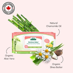 Aleva Naturals Bamboo Baby Sensitive Wipes- 2 Pack- Hypoallergenic, Biodegradable, Extra Strong and Ultra-Soft, Perfume Free Diaper Wipes-72 Count X 2= 144 Wipes Total