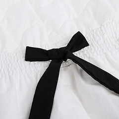 BabyDoll Bedding Modern Hotel Style II Bassinet Skirt, Black