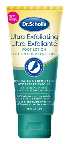 Dr. Scholl's Ultra Exfoliating Foot Cream, Hydrates and Exfoliates Extremely Dry Skin, 100 grams