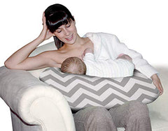 Jolly Jumper Baby Sitter Cushion, Grey/White Chevron