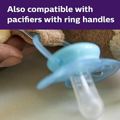 Philips Avent Soothie Snuggle Pacifier Holder with Detachable Pacifier, Sloth, 0m+, SCF347/07