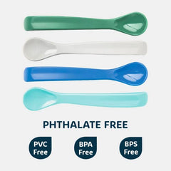 Tiny Twinkle - Silicone Spoon 4PK - Boy
