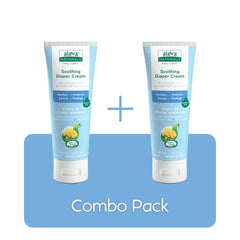 Aleva Naturals Soothing Baby Diaper Cream Combo Pack for Newborn and Toddlers, Fragrance-Free, Organic Shea Butter, Aloe Vera, Calendula Extracts Sensitive Skin Friendly - 100ml X 2, White (37877)