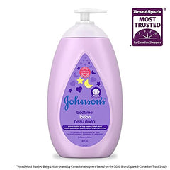 Johnson's Baby bedtime moisturizing lotion and cream for dry skin, 800ml