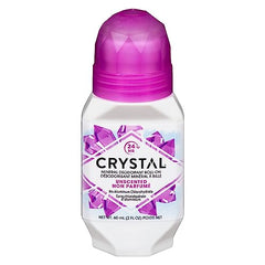 Crystal Mineral Deodorant Roll-On, 60 mL – Aluminum-Free, 24-Hour Odour Protection, Non-Staining, Vegan & Cruelty-Free, Quick-Dry Formula