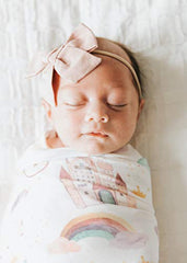 Copper Pearl Large Premium Knit Baby Swaddle Receiving Blanket"Enchanted" by Copper Pearl