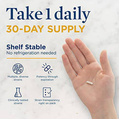 Renew Life® Probiotics Ultimate Flora® Extra Care ™ Probiotic, Helps relieve occasional constipation and flatulence, 50 Billion Active Cultures, 30 Vegetarian capsules