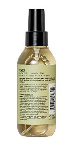 AG Care Remedy Apple Cider Vinegar Hair Shine Spray with Argan Oil - pH Balance Hair Detangler Spray for Soft, Manageable Hair, 5 Fl Oz Bottle
