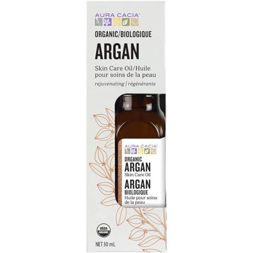 Aura Cacia Organic Argan Skin Care Oil, GC-MS Tested For Purity, 30ml